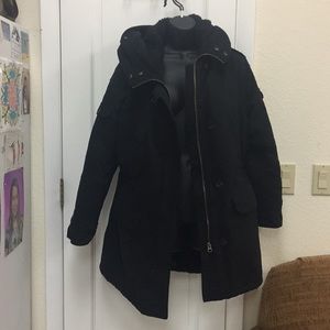 Black rivet women’s coat